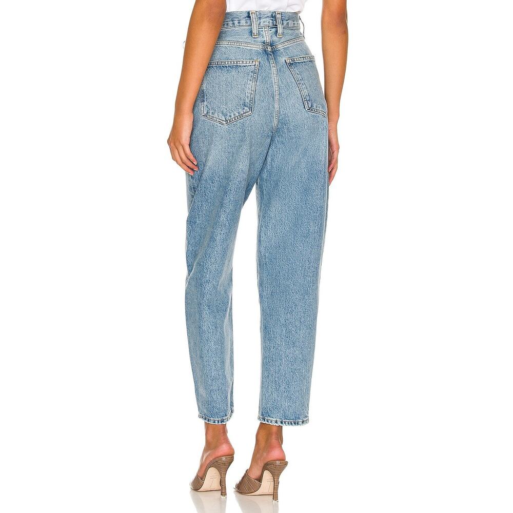 AGOLDE Balloon Jeans 26 Blue Denim Organic Cotton High Rise Ankle 27" - Picture 14 of 15
